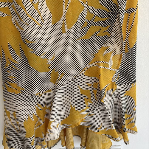 Mint Velvet Occasion Dress, size 8, black and gold