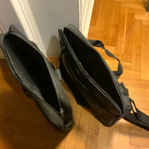 Laptop bags used, pack of 2, 42x32 cm, black