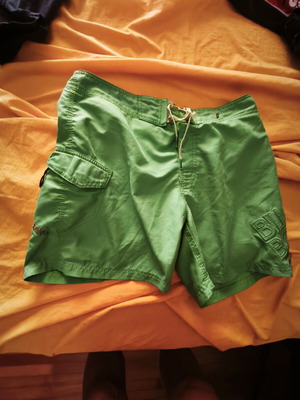 Billabong swim shorts size 36 like new, green