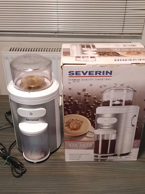 Severin KM 3873 electric coffee grinder used, inox, 150 W