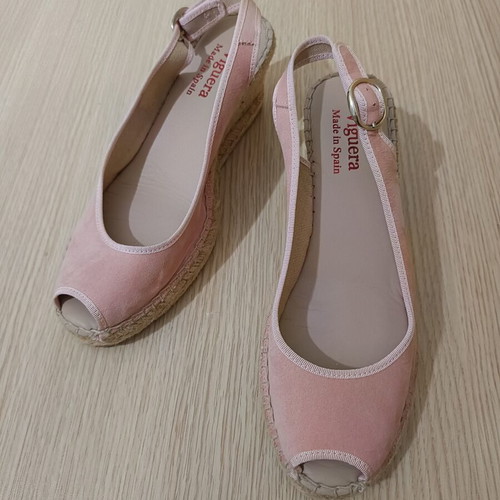 Viguera espadrilles like new, size 41, pink, platform 6.5 cm