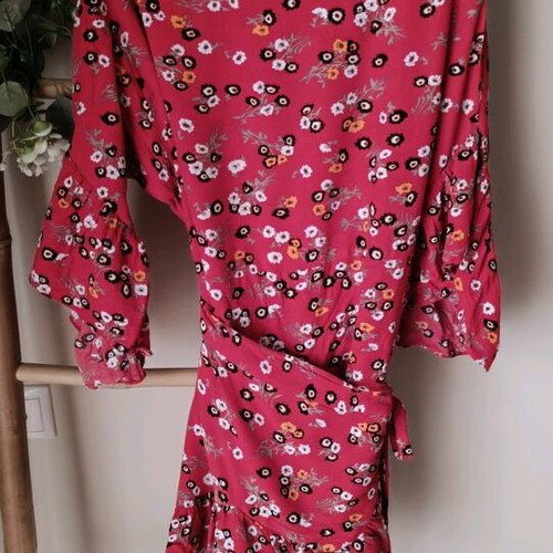 Maje dress red floral size Small like new