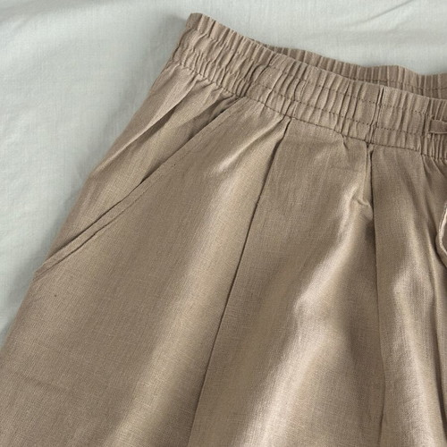 Calzedonia beige linen bermuda shorts new, size S