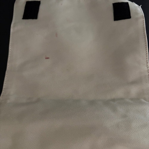 Aude Falbert travel toiletry bag 3 in 1 like new, burgundy and ecru