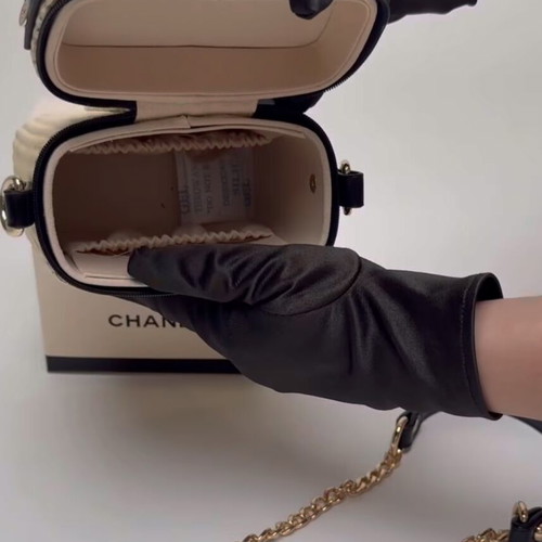 Chanel Les Beiges makeup bag with long strap