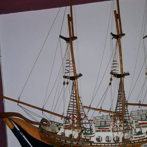 Handmade Vintage Sailboat from the 1960s