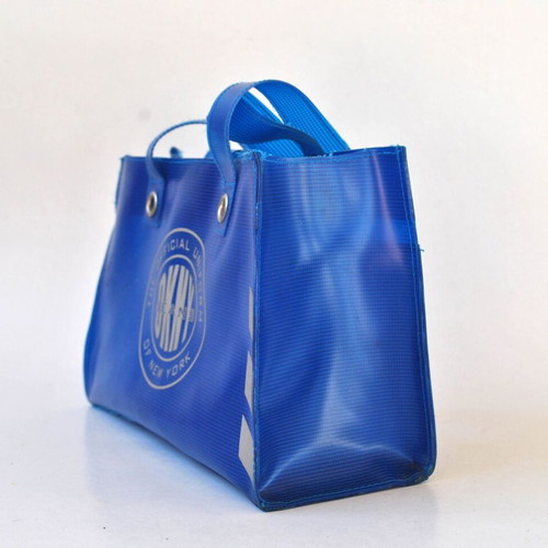 DKNY Jeans Blue PVC Tote Bag Y2K vintage used