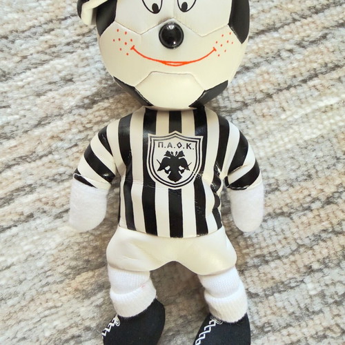 Retro PAOK plush toy new with suction cup