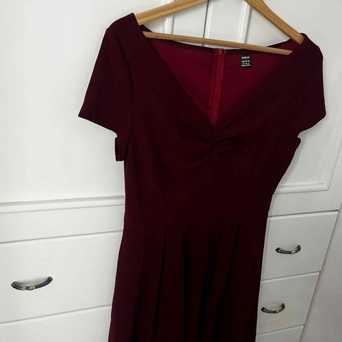 Shein Women's Festive Burgundy Medium Dress New