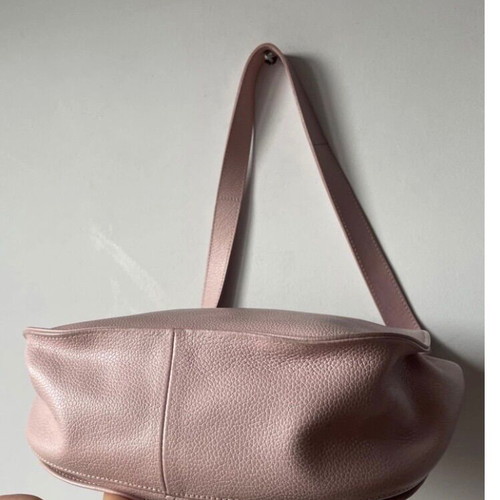 Longchamp leather bag used, pink, 30x21x10 cm