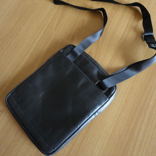 Samsonite men's bag made of genuine leather used, black