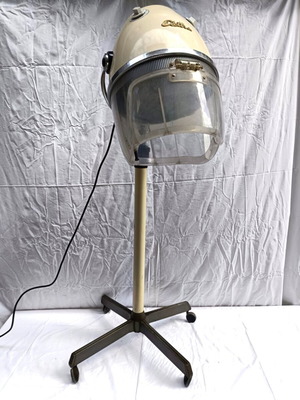 Vintage Elettra Settebello portable hair salon hood used