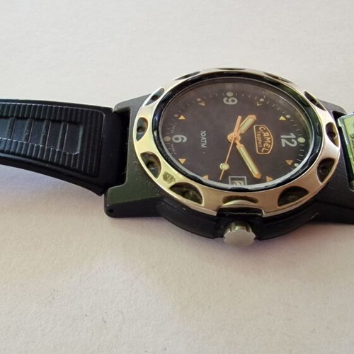 Camel Trophy Black Dial Vintage Collection Swiss Made Watch 37mm quartz used