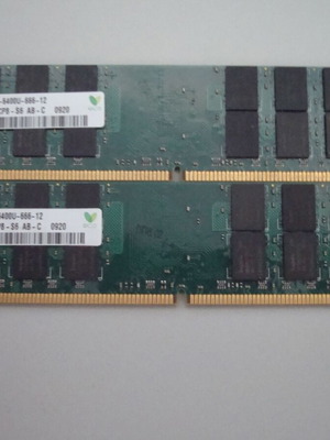 Hynix HYMP12U64CP8-S6 DDR2 PC6400U 2x4GB Kit used, 800MHz