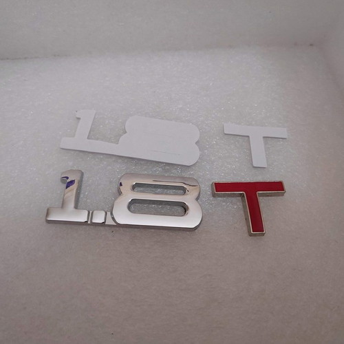 Metal 1.8T Car Badge like new with Red Letter