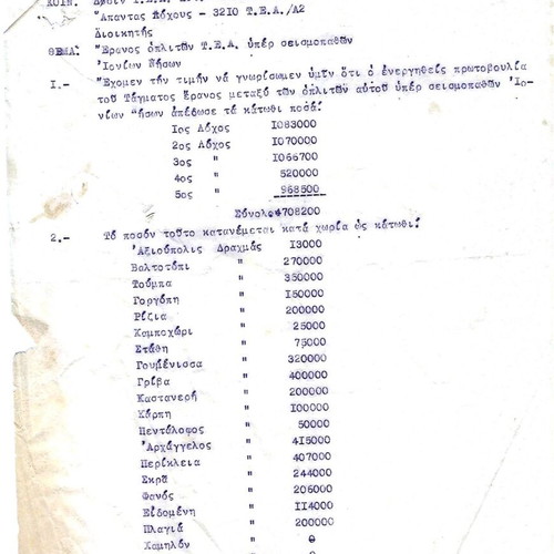 Military documents used, 30 pieces from Thessaly and Macedonia 1949-54