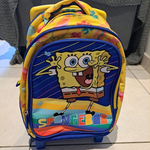 Spongebob Neon trolley bag for kindergarten GIM new