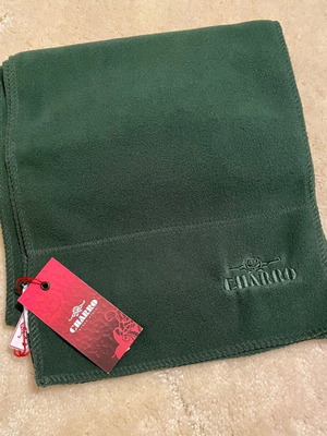 Fleece scarf green new, very warm