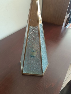 Vintage wall light made of brass used, very good condition