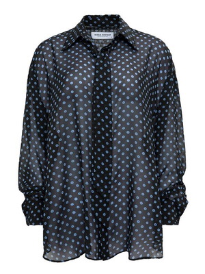 Vassia Kostara shirt one size like new, black and blue