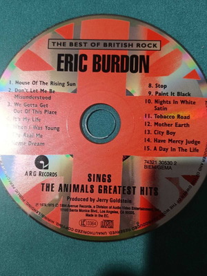 Eric Burdon Sings The Animals Greatest Hits CD like new
