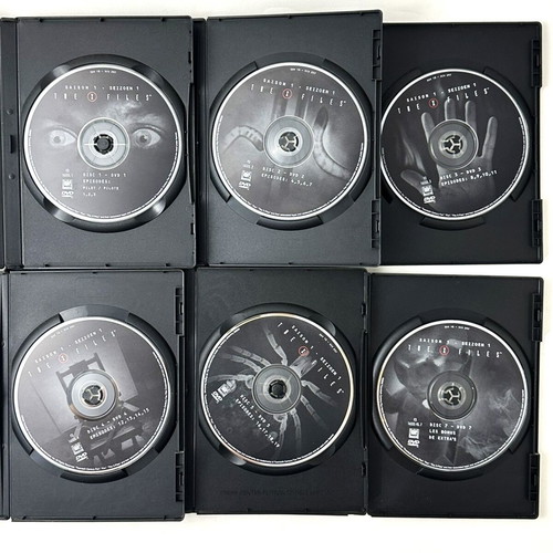 X-Files season 1 DVD set used, volumes 1-5 & 7 with Greek subtitles