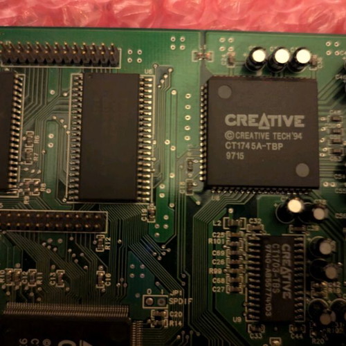 Creative Sound Blaster AWE64 ISA sound card used, CT4500, 1997, retro
