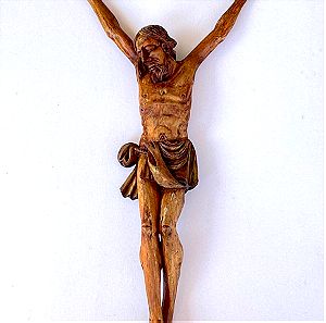 Ξύλινος Εσταυρωμένος (Corpus Christi) του 18ου αι. Γερμανικής σχολής 62cm