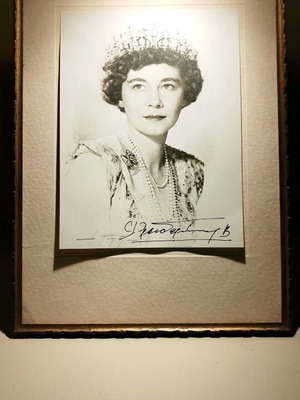 Frederica Queen old framed print with signature