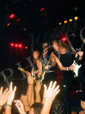 Iron Maiden 4 αυθεντικές φωτογραφίες 35mm από συναυλία στο Ιβανώφειο 1995 σαν καινούργιο