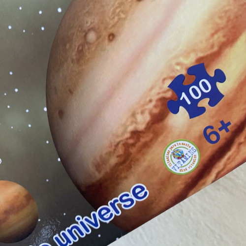 Puzzle 100 pieces with planets from Imaginarium store new