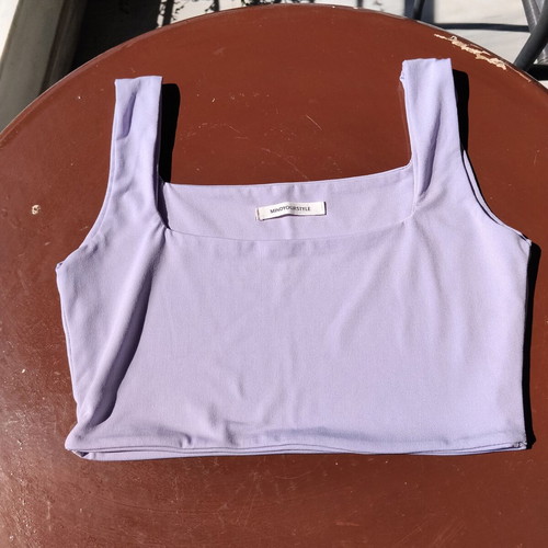 Mindiourstyle summer top like new, turquoise and blue, size S