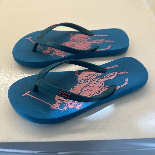 Polo Ralph Lauren flip flops size 36 used, blue and pink
