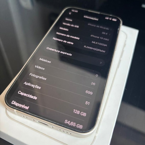iPhone 13 Mini 128GB White as new