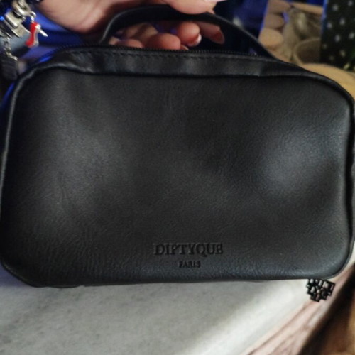 Diptyque Perfume Set new with leather bag and skincare cream