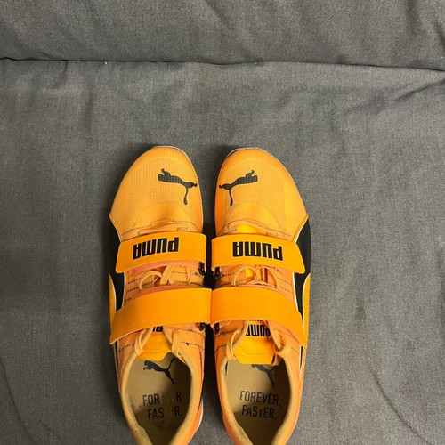 Puma Triple Jump Nitro Elite 2 track spikes used, size 45, black and orange
