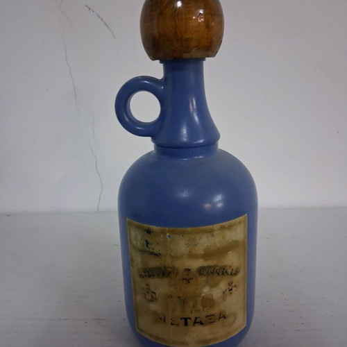 Metaxa ouzo empty bottle used