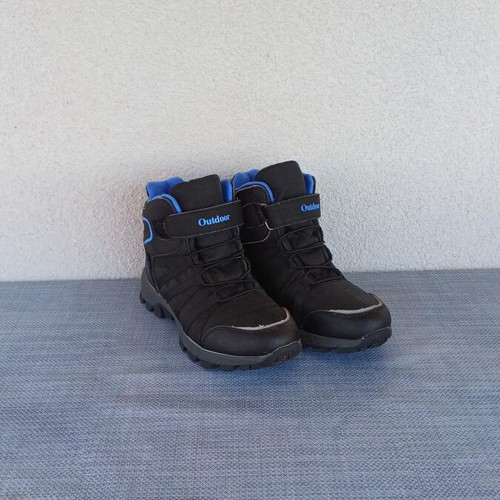 ZYLDK Outdoor Snow Boots Kids Size 35 Like New Black Blue