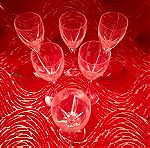  6 ποτήρια λικερ από λεπτό κρύσταλλο / 6 thin crystal liqueur glasses