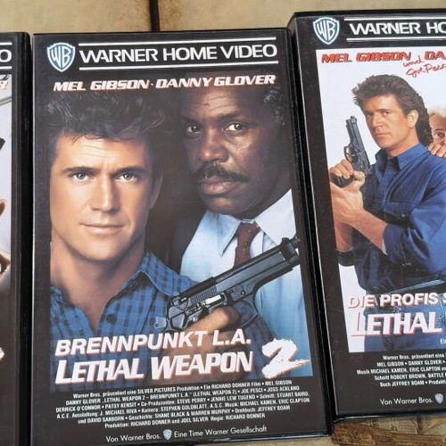 Lethal Weapon Trilogy VHS German Edition like new