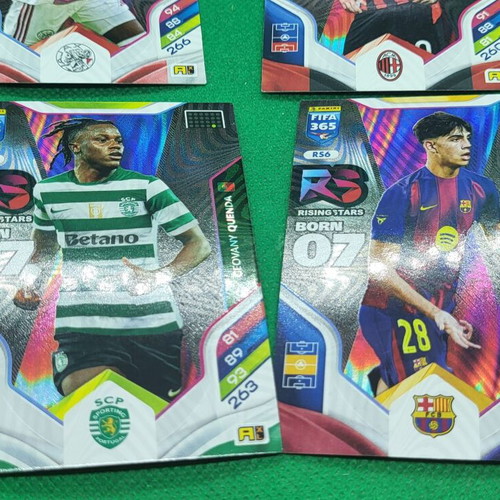 Rising Stars FIFA Panini Adrenalyn 365 pack of 6 cards, new