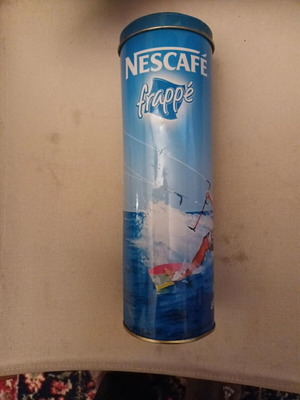 Vintage διαφημιστικό κουτί Nescafe Frappe μεταχειρισμένο