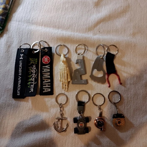 various keychains