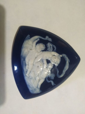 French porcelain used with cherub design, circa 1900
