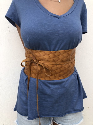 Leather belt