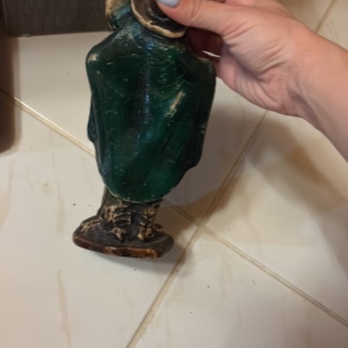 Vintage Night Watchman Candle wax sculpture like new