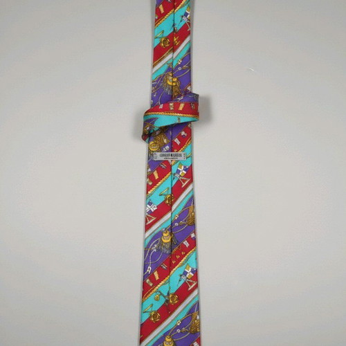 Vintage silk tie Giorgio Moresco new, handmade Italy
