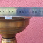 Table lamp metal with new E14 socket used
