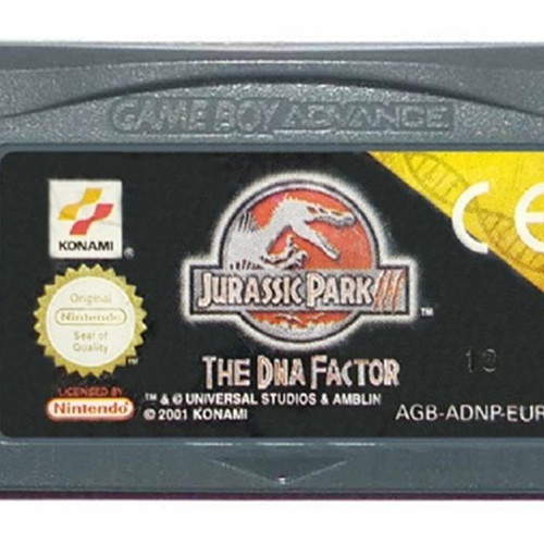 Jurassic Park III The DNA Factor Game Boy Advance game used