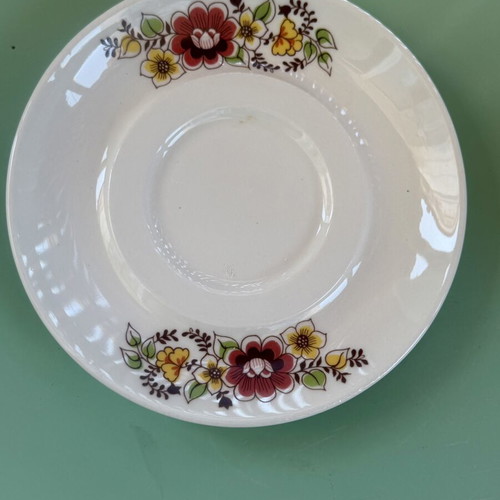 3 Vintage coffee cups with saucers